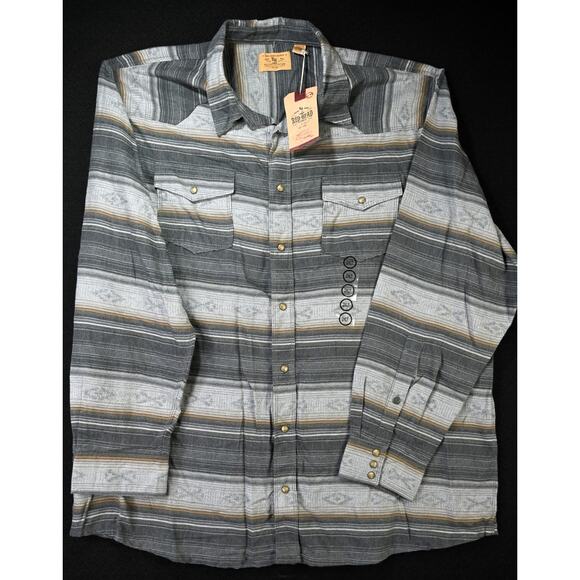 Lot of 2 Men's Long Sleeve Button Down Shirts Ariat/Red Head Ranch XXL/2XLT - Picture 6 of 12